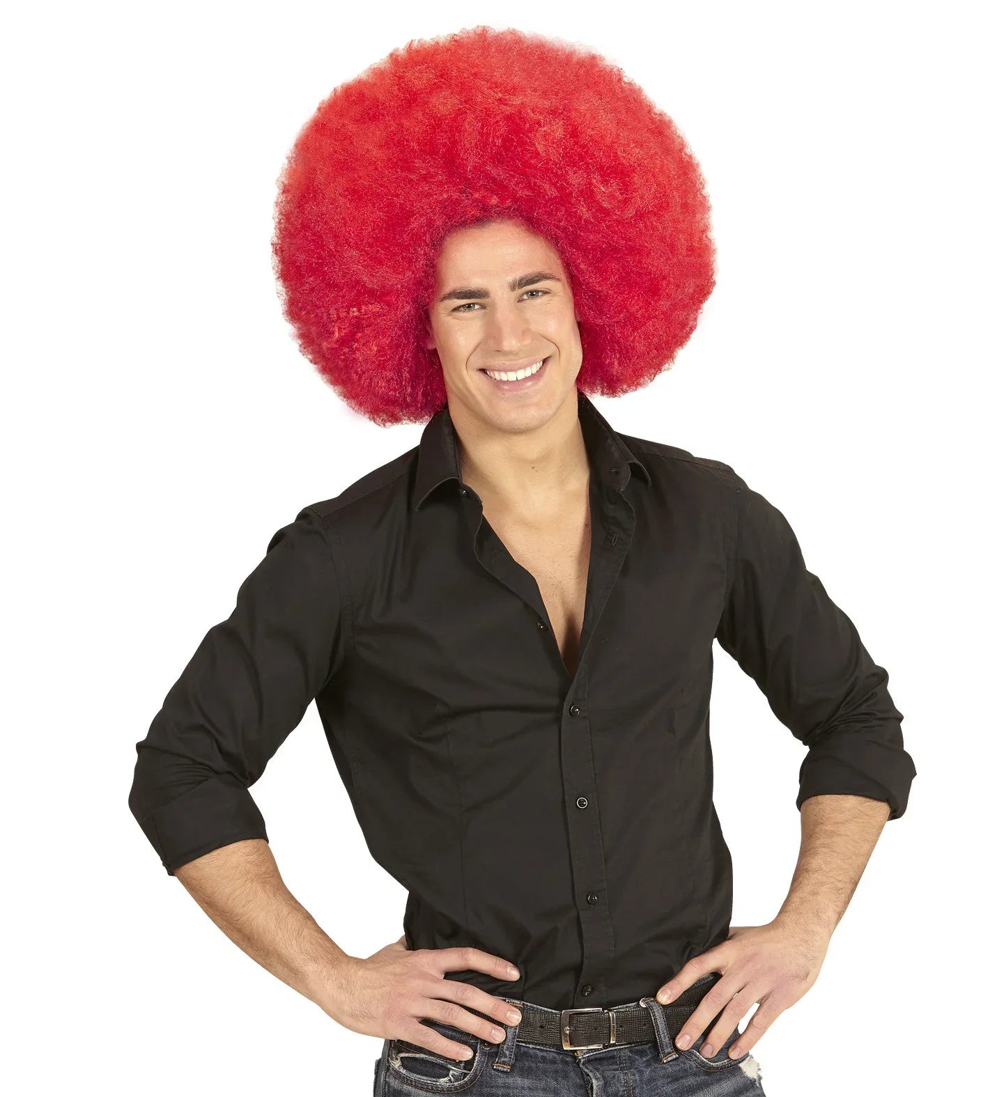 Peluca Super Afro Roja Pelucas Widmann